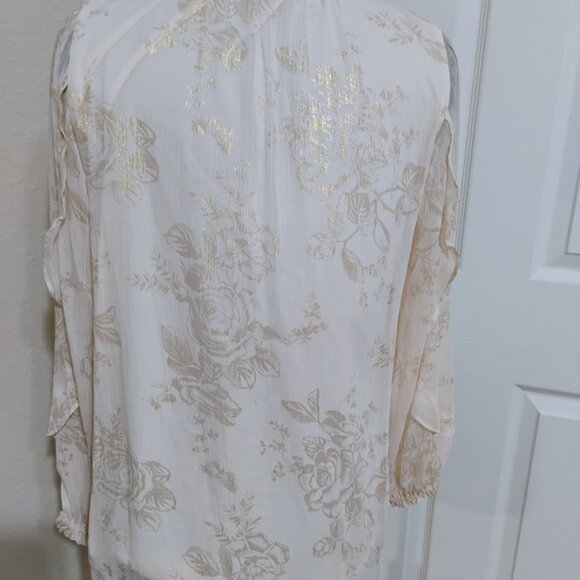 LC Lauren Conrad Pink Blouse Size Small - Picture 4 of 9